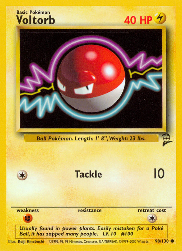Voltorb 98/130 Common | Base Set 2 | Pokemon Card