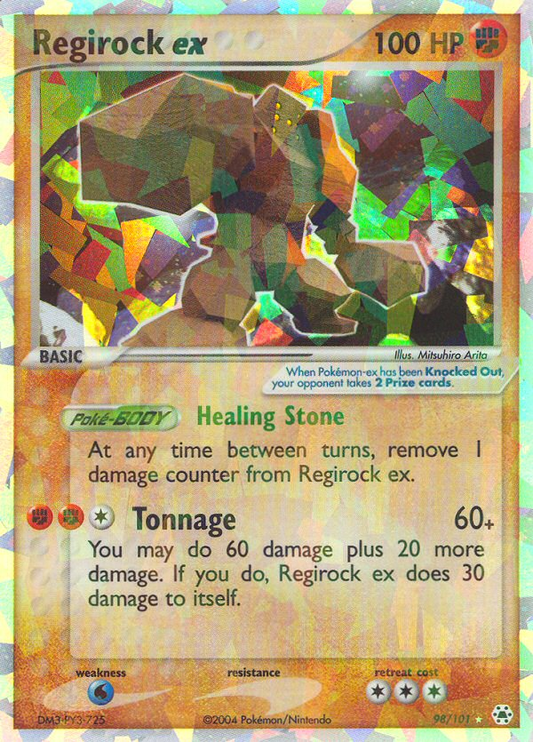 Regirock ex 98/101 Rare Holo EX | Hidden Legends | Pokemon Card