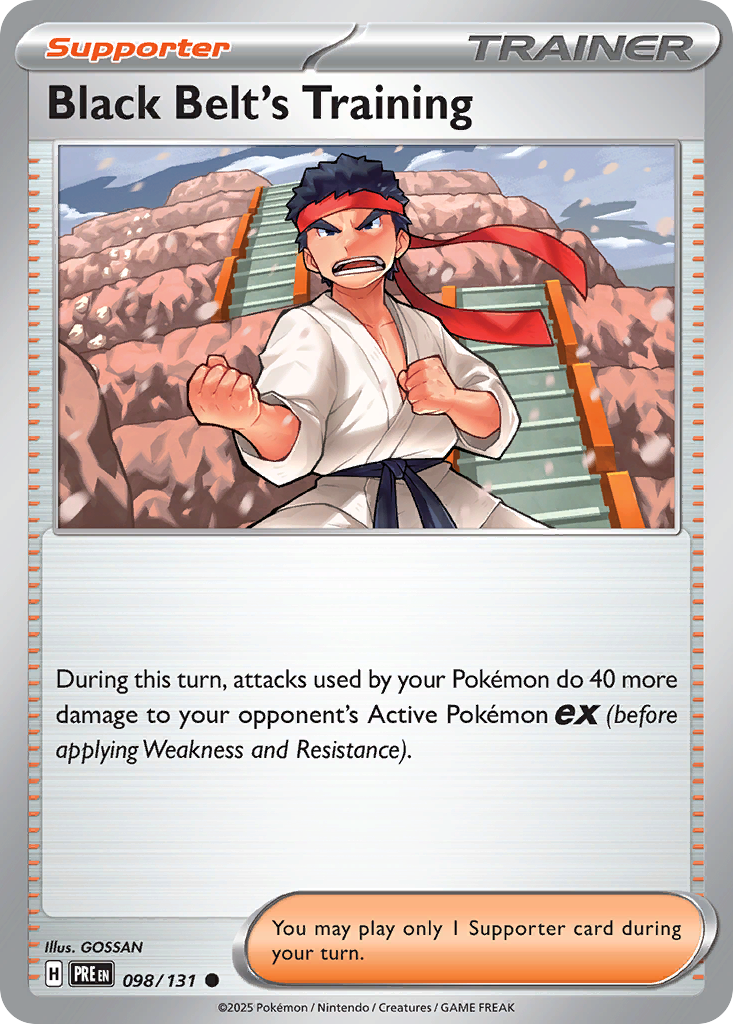 Black Belt's Training 98/131 Common | Prismatic Evolutions | Pokemon Card