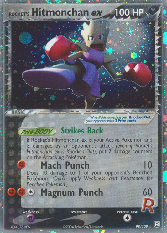 Rocket's Hitmonchan ex 98/109 Rare Holo EX | Team Rocket Returns | Pokemon Card