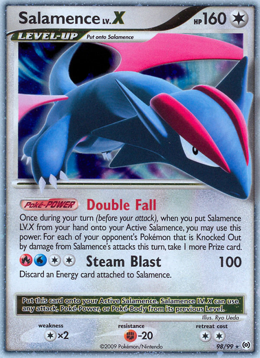 Salamence LV.X 98/99 Rare Holo LV.X | Arceus | Pokemon Card