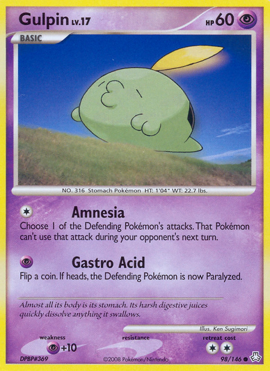Gulpin 98/146 Common | Legends Awakened | Pokemon Card
