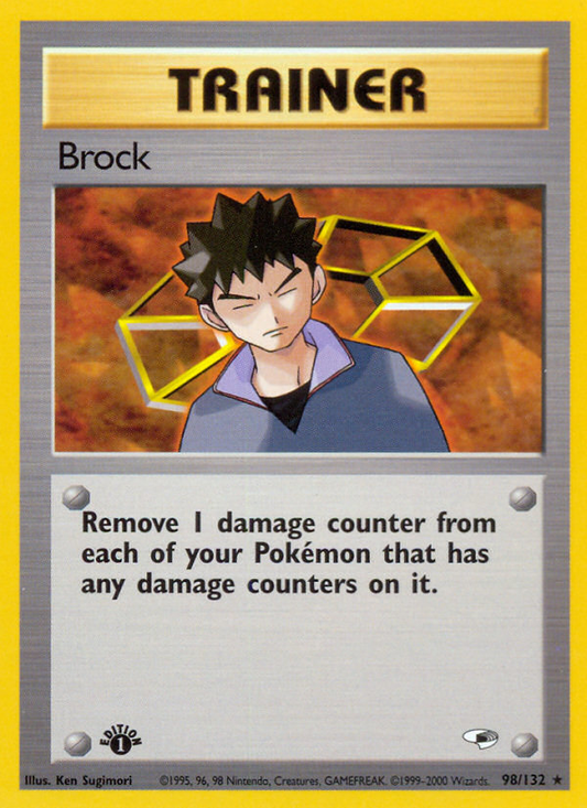Brock 98/132 Rare | Gym Heroes | Pokemon Card