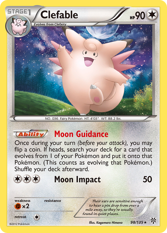 Clefable 98/135 Rare | Plasma Storm | Pokemon Card