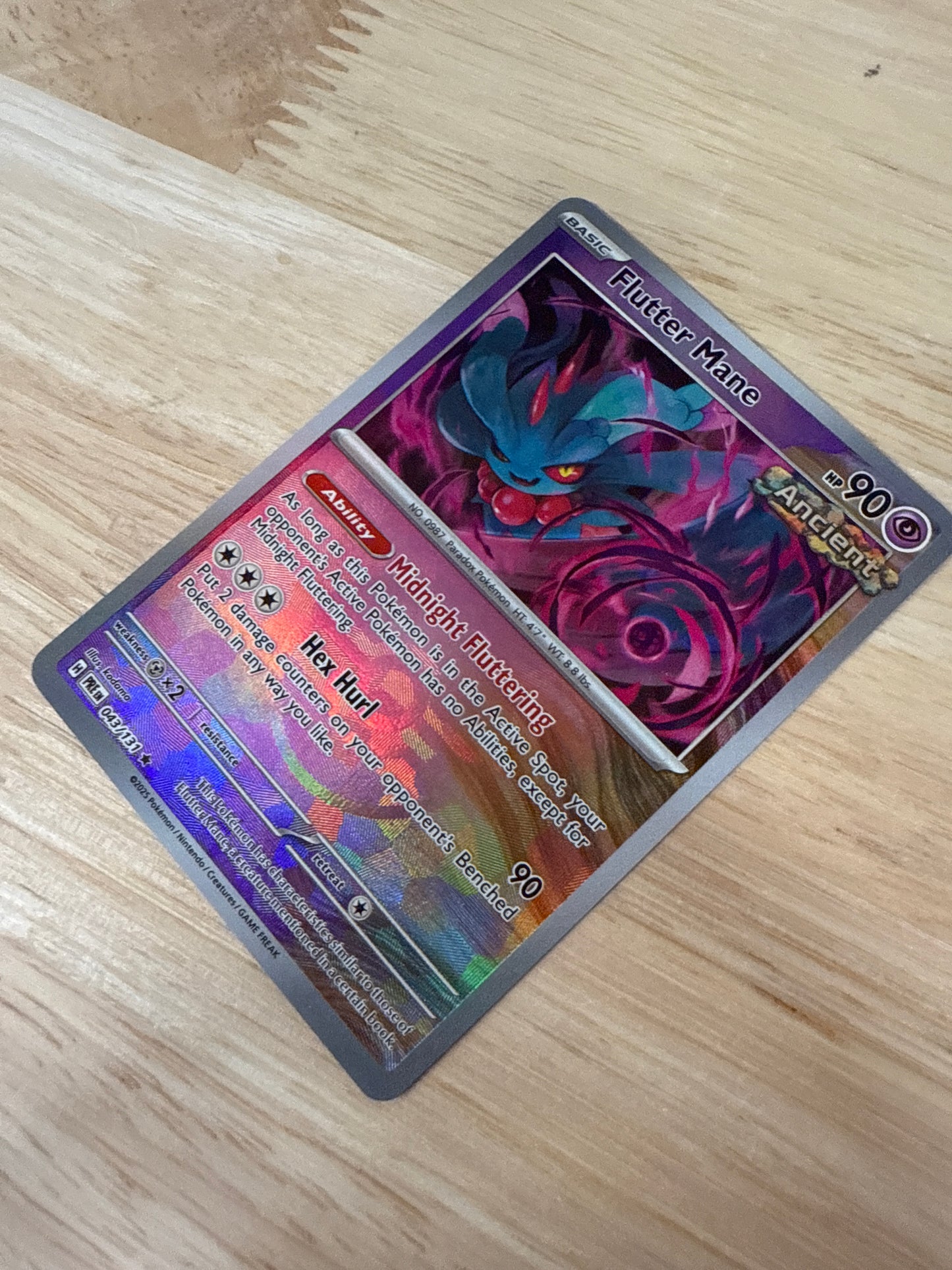 Flutter Mane 43/131 Pokeball Holo | Prismatic Evolutions | Pokemon Card