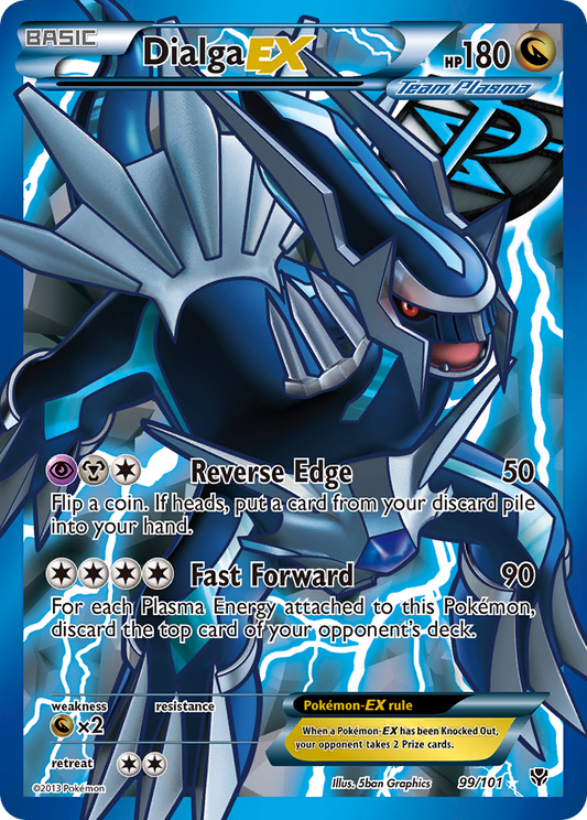 Dialga-EX 99/101 Rare Ultra | Plasma Blast | Pokemon Card