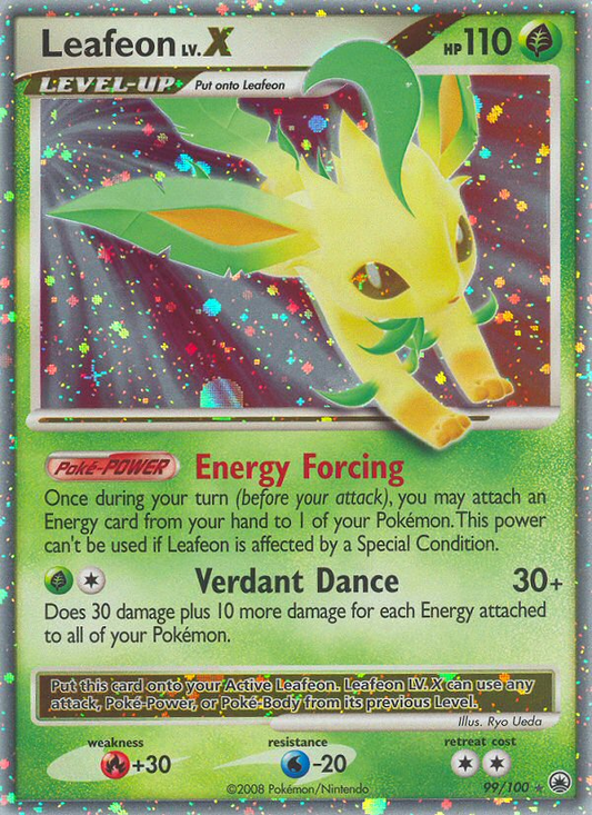 Leafeon LV.X 99/100 Rare Holo LV.X | Majestic Dawn | Pokemon Card