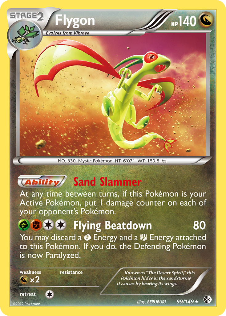 Flygon 99/149 Rare Holo | Boundaries Crossed | Pokemon Card