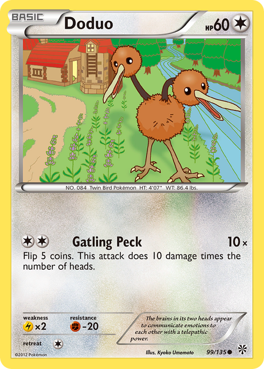 Doduo 99/135 Common | Plasma Storm | Pokemon Card