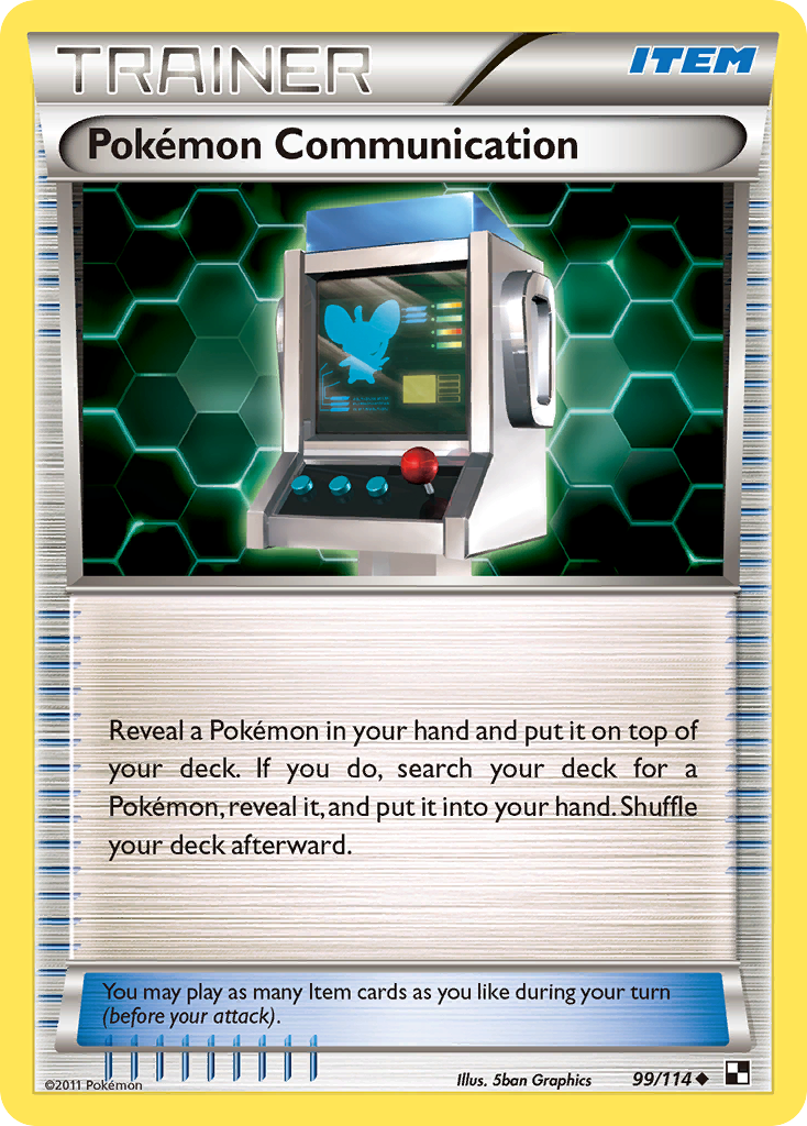 Pokémon Communication 99/114 Uncommon | Black & White | Pokemon Card