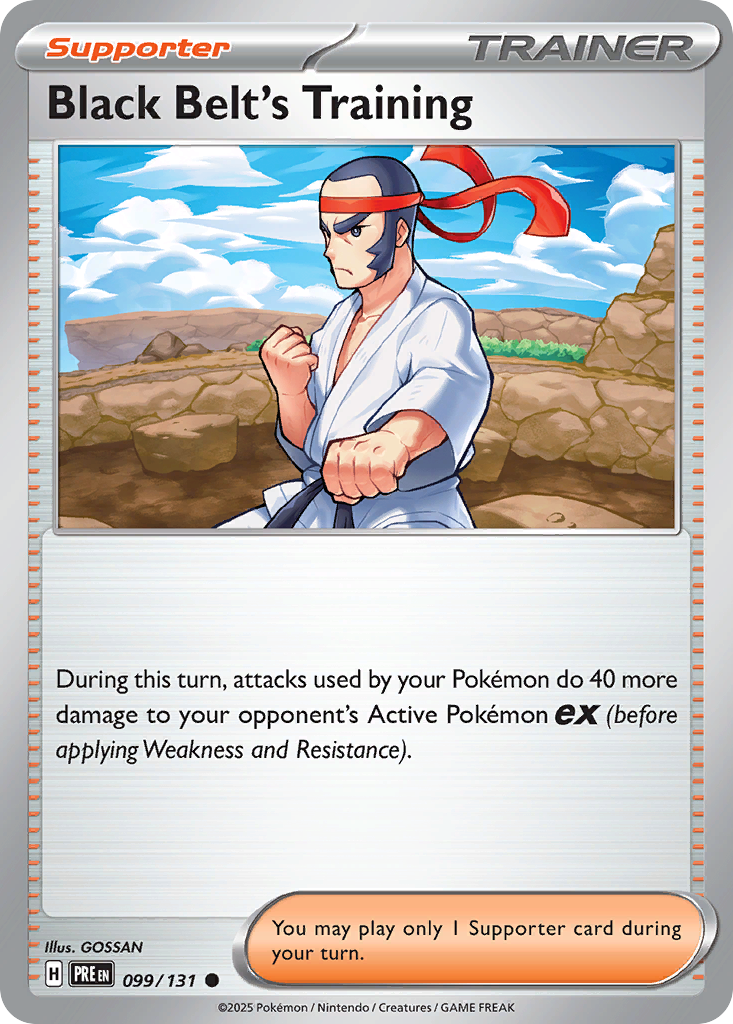 Black Belt's Training 99/131 Common | Prismatic Evolutions | Pokemon Card