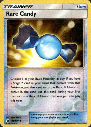 Rare Candy 129/149 Reverse Holo | Sun & Moon | Pokemon Card