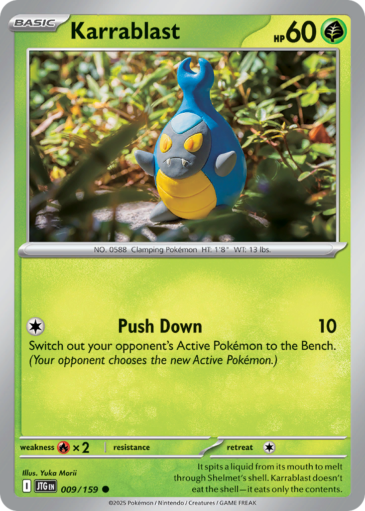 Karrablast 9/159 Common | Journey Together | Pokemon Card