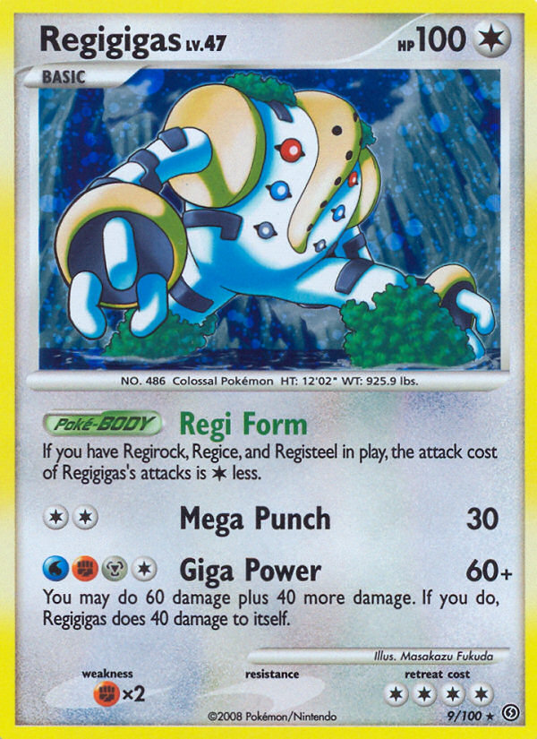 Regigigas 9/100 Rare Holo | Stormfront | Pokemon Card