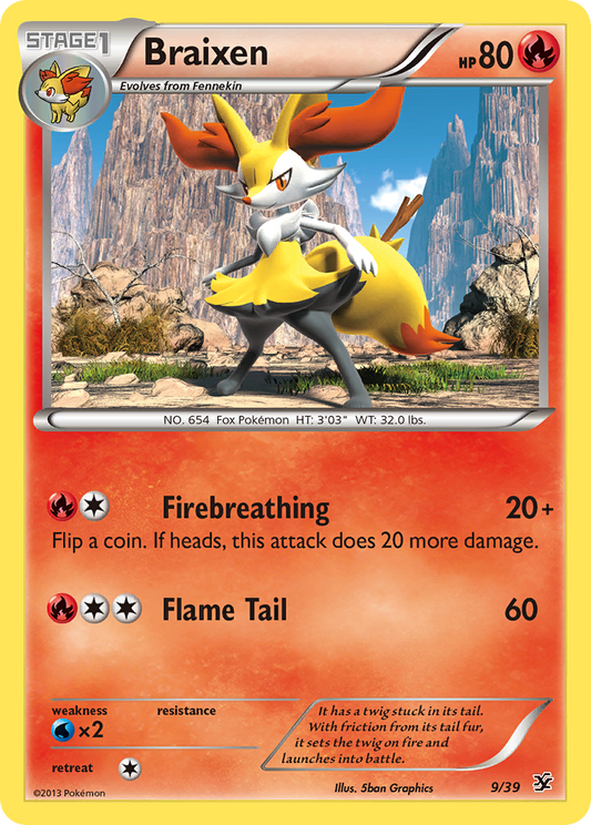 Braixen 9/39 | Kalos Starter Set | Pokemon Card