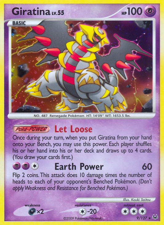 Giratina 9/127 Rare Holo | Platinum | Pokemon Card