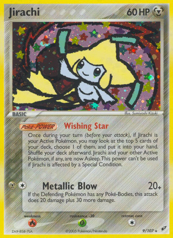 Jirachi 9/107 Rare Holo | Deoxys | Pokemon Card