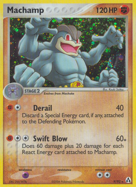 Machamp 9/92 Rare Holo | Legend Maker | Pokemon Card