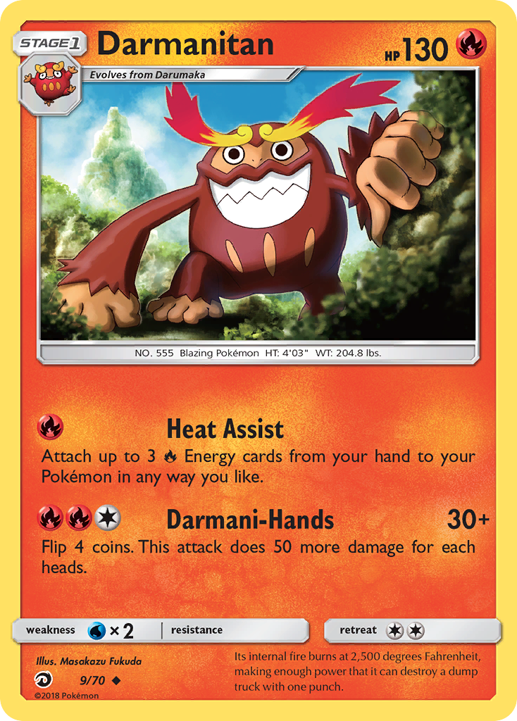 Darmanitan 9/70 Uncommon | Dragon Majesty | Pokemon Card