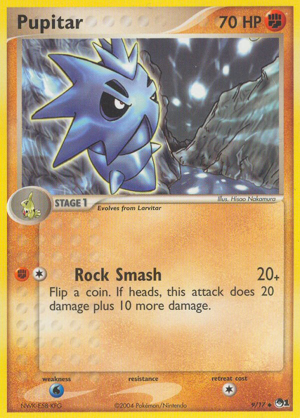 Pupitar 9/17 Uncommon | POP Series 1 | Pokemon Card