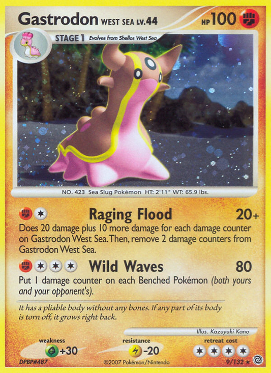 Gastrodon West Sea 9/132 Rare Holo | Secret Wonders | Pokemon Card