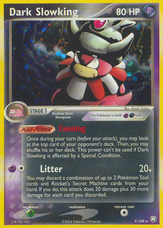 Dark Slowking 9/109 Rare Holo | Team Rocket Returns | Pokemon Card