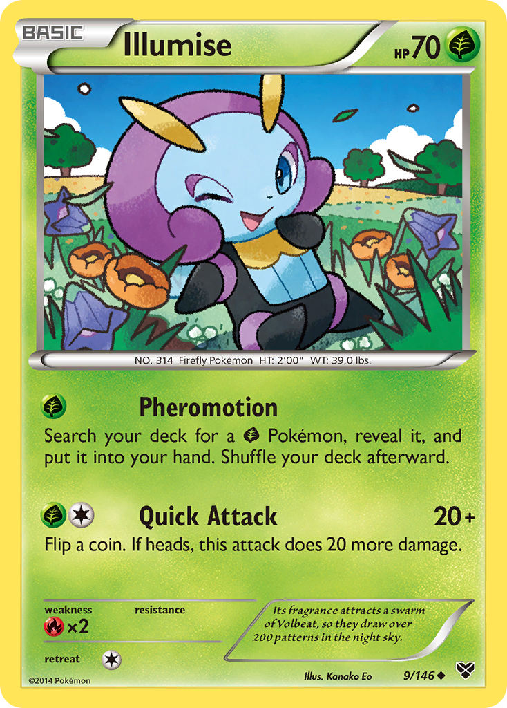 Illumise 9/146 Uncommon | XY | Pokemon Card