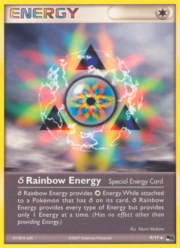 δ Rainbow Energy 9/17 Uncommon | POP Series 5 | Pokemon Card