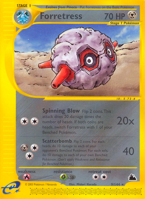 Forretress 9/144 Rare | Skyridge | Pokemon Card
