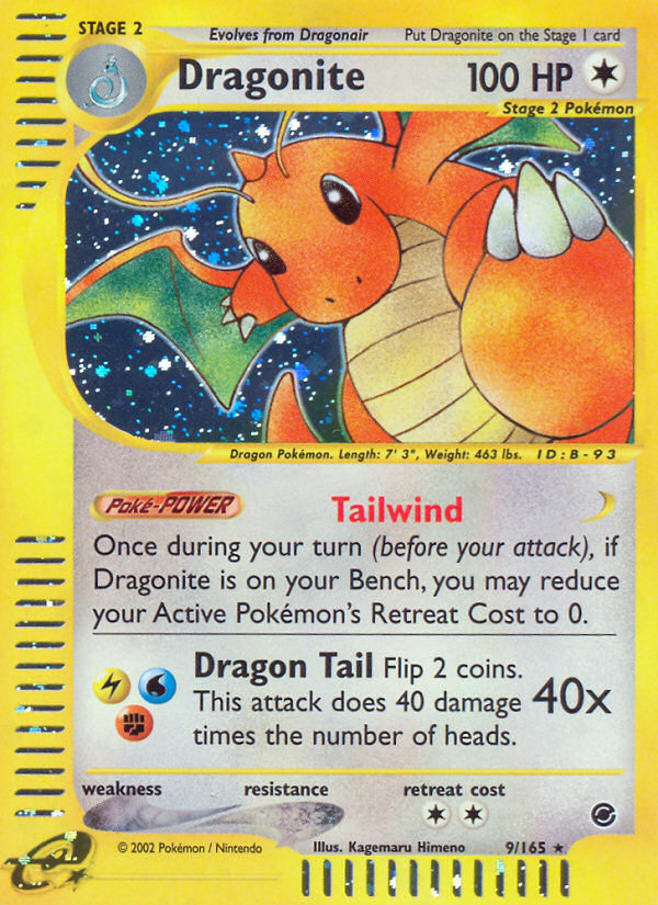 Dragonite 9/165 Rare Holo | Expedition Base Set | Pokemon Card