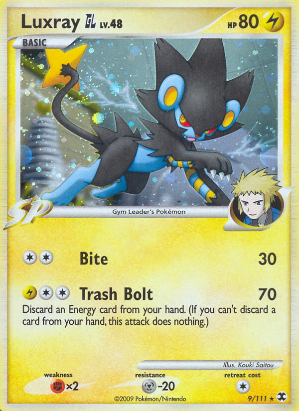 Luxray GL 9/111 Rare Holo | Rising Rivals | Pokemon Card
