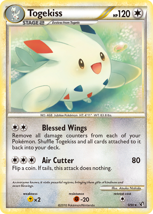 Togekiss 9/90 Rare Holo | HS—Undaunted | Pokemon Card