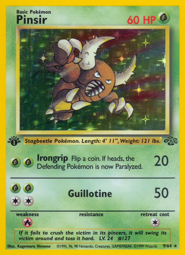 Pinsir 9/64 Rare Holo | Jungle | Pokemon Card