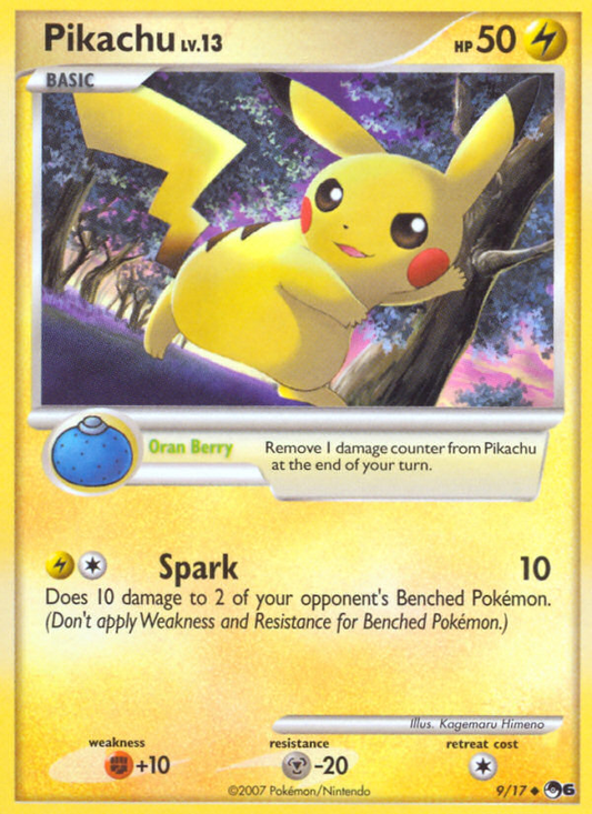 Pikachu 9/17 Uncommon | POP Series 6 | Pokemon Card