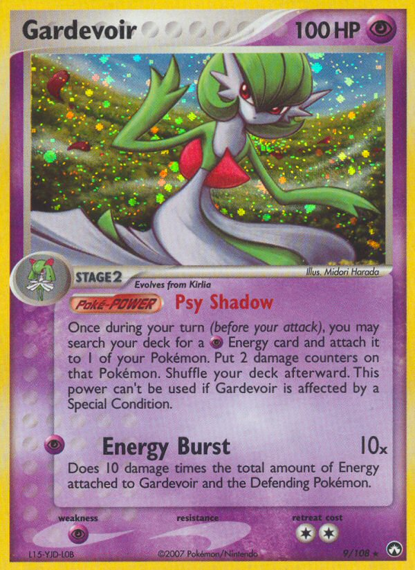 Gardevoir 9/108 Rare Holo | Power Keepers | Pokemon Card