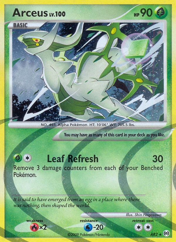 Arceus AR2/99 Rare | Arceus | Pokemon Card
