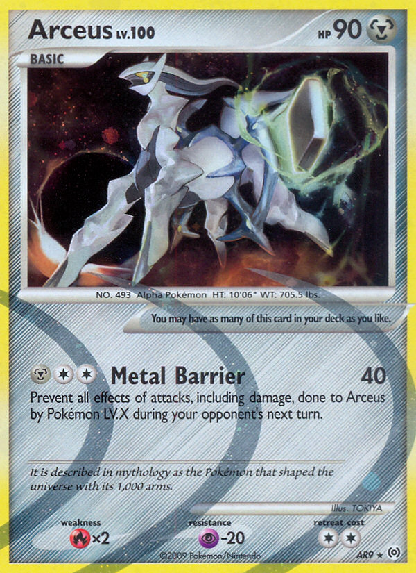 Arceus AR9/99 Rare | Arceus | Pokemon Card