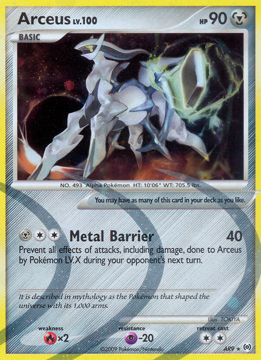 Arceus AR9/99 Rare | Arceus | Pokemon Card