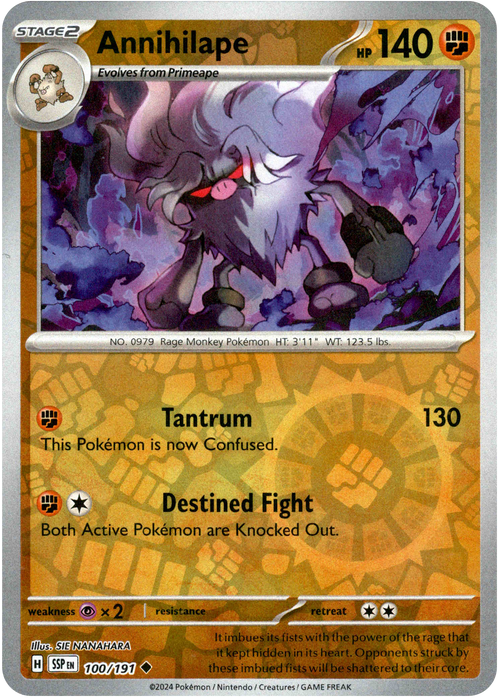 Annihilape 100/191 Reverse Holo | Surging Sparks | Pokemon Card