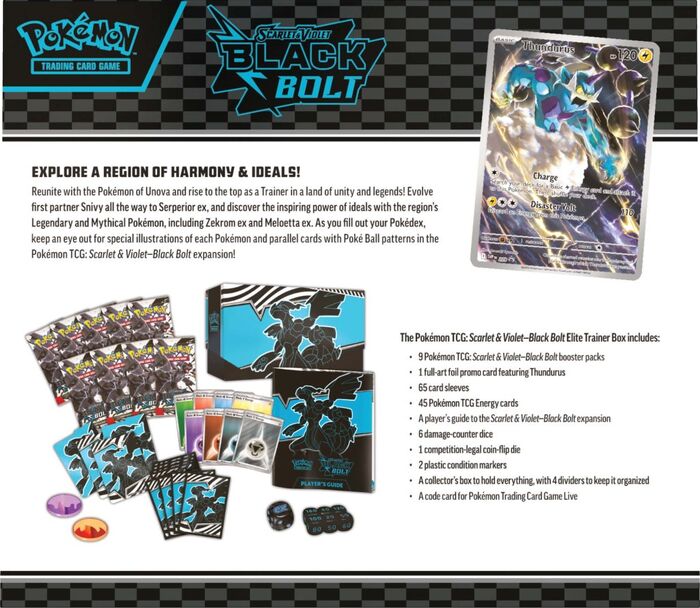 Black Bolt Elite Trainer Box | Pokemon TCG | Boxed Sets