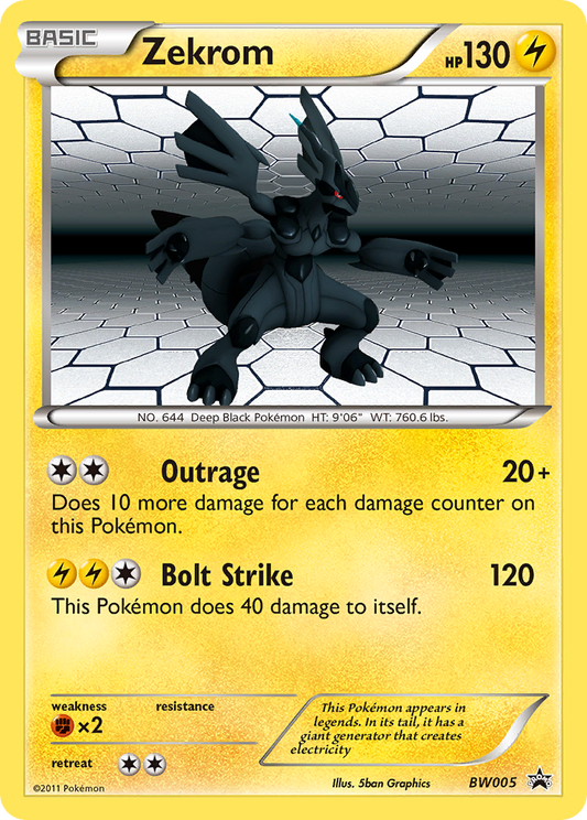 Zekrom BW005/101 Promo | BW Black Star Promos | Pokemon Card