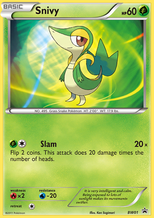 Snivy BW01/101 Promo | BW Black Star Promos | Pokemon Card