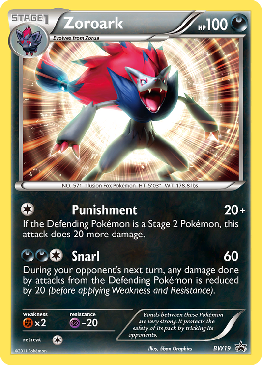 Zoroark BW19/101 Promo | BW Black Star Promos | Pokemon Card