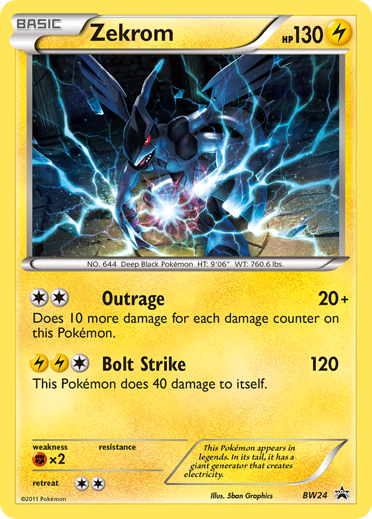 Zekrom BW24/101 Promo | BW Black Star Promos | Pokemon Card