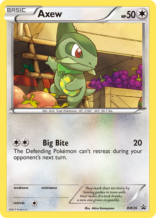 Axew BW26/101 Promo | BW Black Star Promos | Pokemon Card