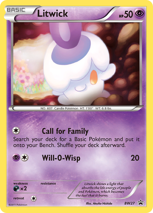 Litwick BW27/101 Promo | BW Black Star Promos | Pokemon Card