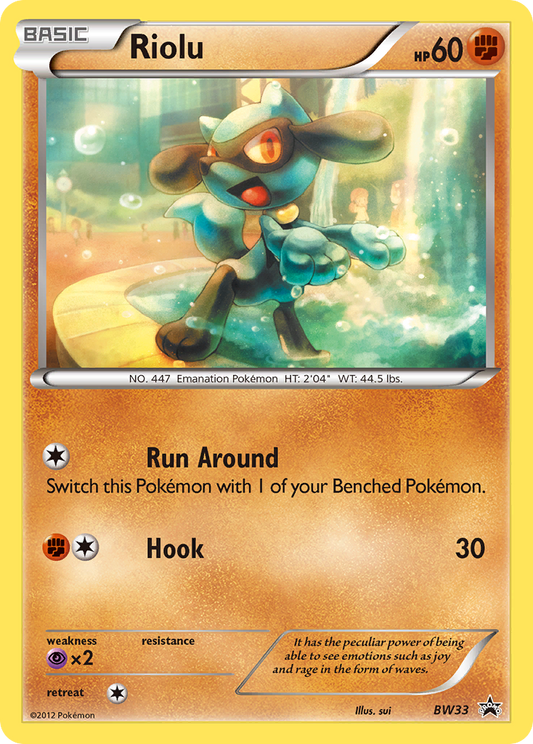 Riolu BW33/101 Promo | BW Black Star Promos | Pokemon Card