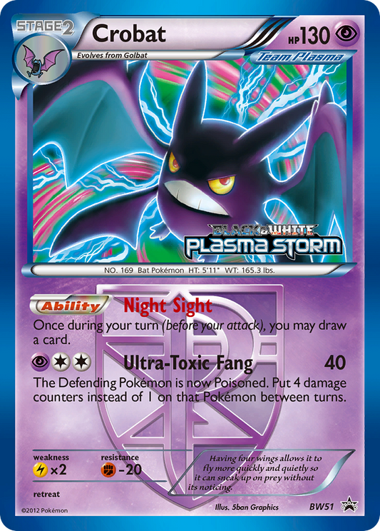 Crobat BW51/101 Promo | BW Black Star Promos | Pokemon Card