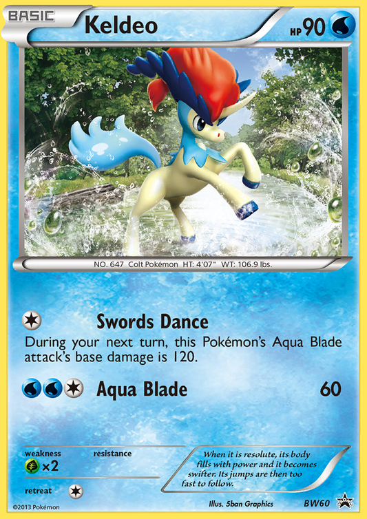 Keldeo BW60/101 Promo | BW Black Star Promos | Pokemon Card
