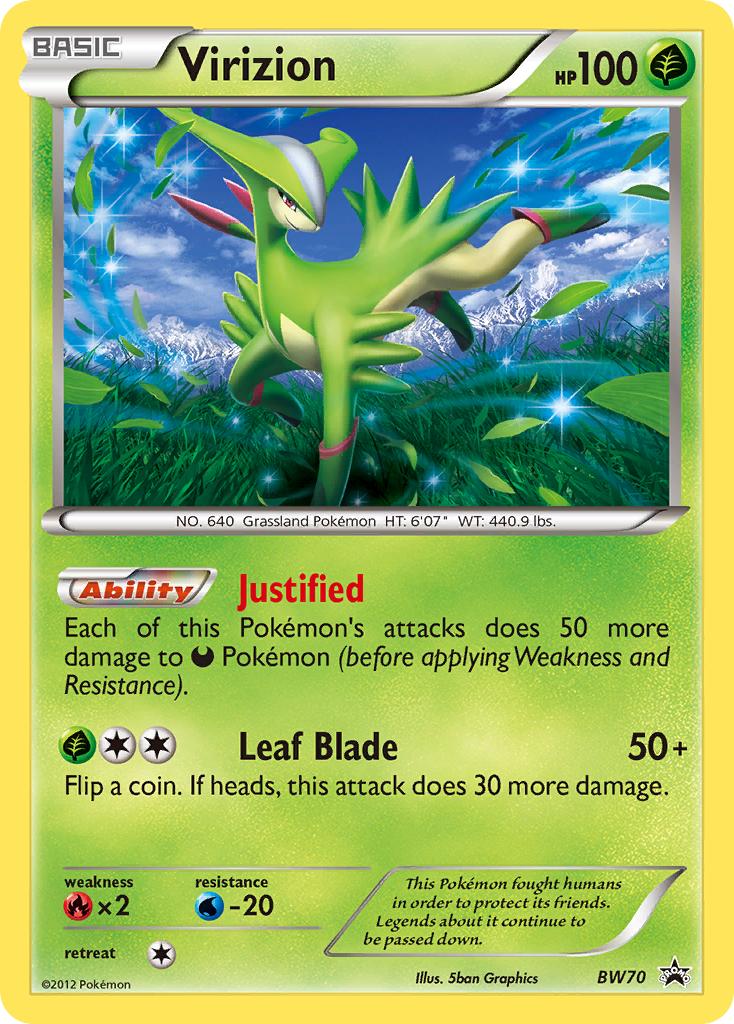 Virizion BW70/101 Promo | BW Black Star Promos | Pokemon Card